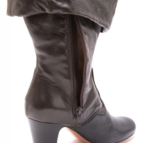 ヴィヴィアンウエストウッドVivienne Westwood ボリュームニーハイブーツ 焦げ茶35(22.5位) K-119138_011