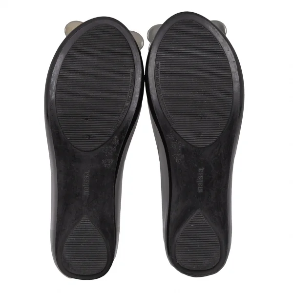 ヴィヴィアンウエストウッド アングロマニア×メリッサVivienne Westwood ANGLOMANIA×melissa バックルラバーパンプス 黒35/36(22) K-119140_012
