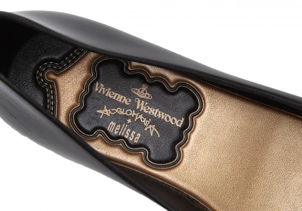 ヴィヴィアンウエストウッド アングロマニア×メリッサVivienne Westwood ANGLOMANIA×melissa バックルラバーパンプス 黒35/36(22) K-119140_014