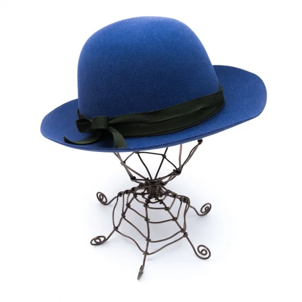 ヴィヴィアンウエストウッドVivienne Westwood×James Lock & Co HATTERS フェルトリボンハット 青59 K-119146_001