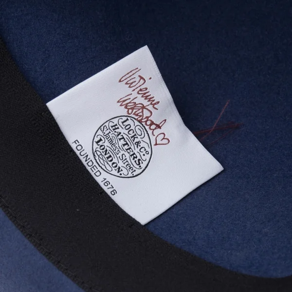 ヴィヴィアンウエストウッドVivienne Westwood×James Lock & Co HATTERS フェルトリボンハット 青59 K-119146_016