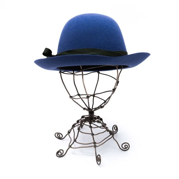 ヴィヴィアンウエストウッドVivienne Westwood×James Lock & Co HATTERS フェルトリボンハット 青59 K-119146_002