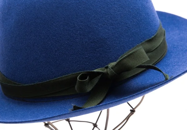 ヴィヴィアンウエストウッドVivienne Westwood×James Lock & Co HATTERS フェルトリボンハット 青59 K-119146_004