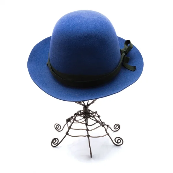 ヴィヴィアンウエストウッドVivienne Westwood×James Lock & Co HATTERS フェルトリボンハット 青59 K-119146_005