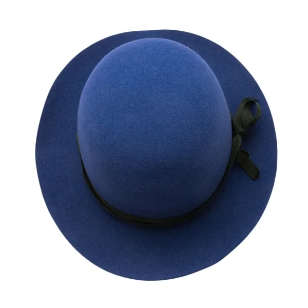 ヴィヴィアンウエストウッドVivienne Westwood×James Lock & Co HATTERS フェルトリボンハット 青59 K-119146_008