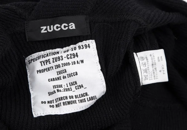 ズッカzucca フーディーニットジャケット 濃紺M K-119149_014