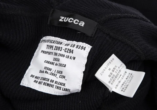 ズッカzucca フーディーニットジャケット 濃紺M K-119149_015