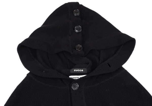 ズッカzucca フーディーニットジャケット 濃紺M K-119149_003