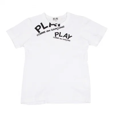 新品未使用【プレイコムデギャルソン】ロゴ刺繍Tシャツ　Sサイズ　ホワイト 楽天市場】PLAY CdG Tシャツ ホワイト Sサイズ コムデギャルソン