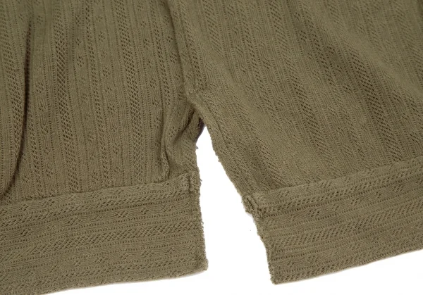 ジュンヤワタナベ コムデギャルソンJUNYA WATANABE COMME des GARCONS 針抜きストライプ裁ち切りノースリーブ カーキM位 K-119182_007