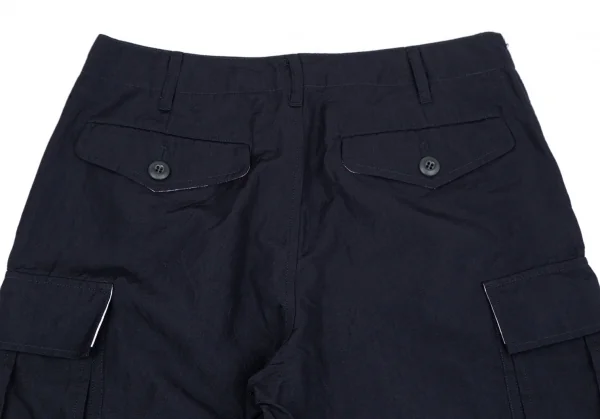 ジュンヤワタナベ コムデギャルソンJUNYA WATANABE COMME des GARCONS ウールリネンカーゴハーフパンツ 紺S K-119187_011