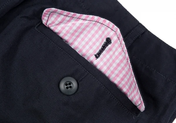 ジュンヤワタナベ コムデギャルソンJUNYA WATANABE COMME des GARCONS ウールリネンカーゴハーフパンツ 紺S K-119187_012