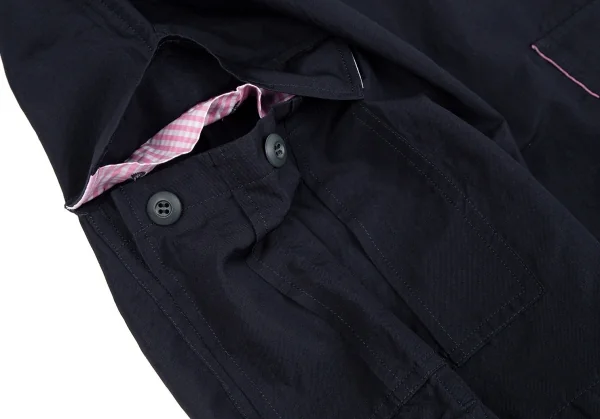 ジュンヤワタナベ コムデギャルソンJUNYA WATANABE COMME des GARCONS ウールリネンカーゴハーフパンツ 紺S K-119187_007