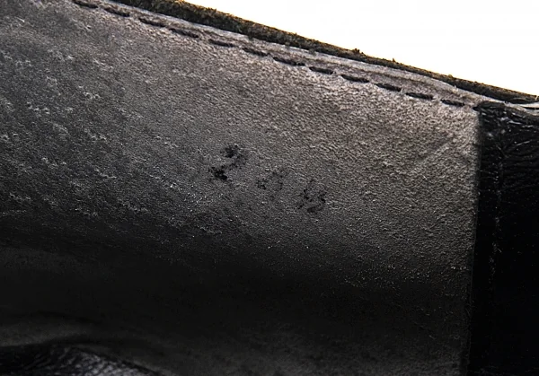 コムデギャルソンCOMME des GARCONS クロコダイルエンボスラウンドトゥシューズ 黒24.5 K-119197_016