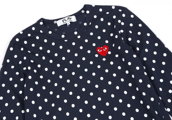 PLAY COMME des GARCONS Heart Patch Dot T-Shirt K-119235_002