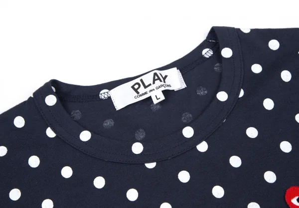 PLAY COMME des GARCONS Heart Patch Dot T-Shirt K-119235_003