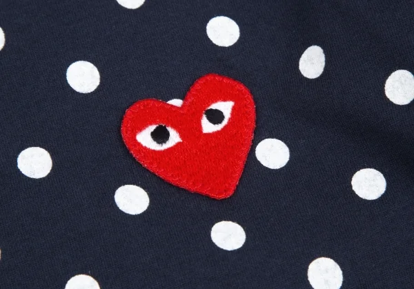 PLAY COMME des GARCONS Heart Patch Dot T-Shirt K-119235_004
