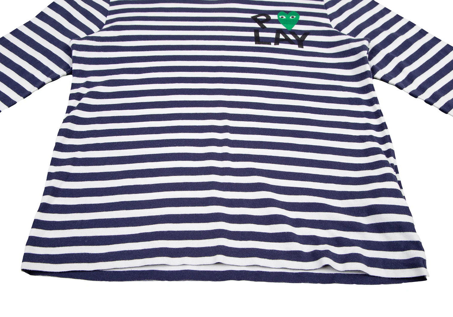 COMMEdesGARCONS PLAY ボーダー 長袖 Tシャツ ブラック/ホワイト
