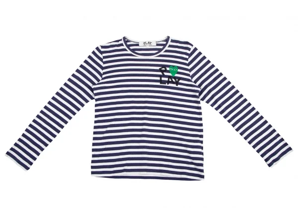 COMMEdesGARCONS PLAY ボーダー 長袖 Tシャツ ブラック/ホワイト