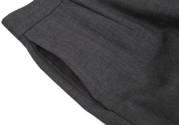 フセインチャラヤンHussein Chalayan ウールストレートパンツ チャコールS K-119240_003