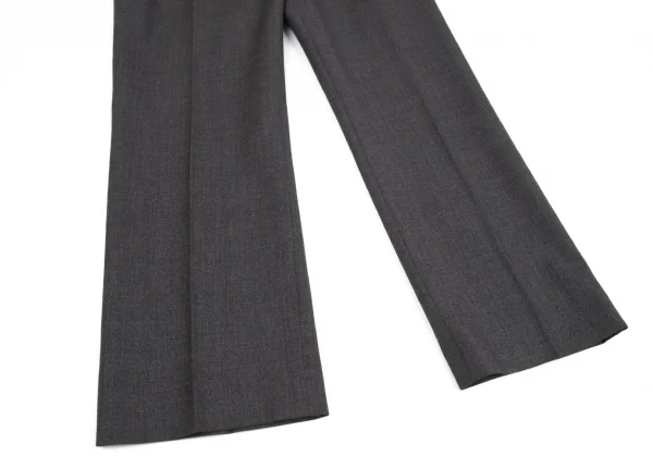 フセインチャラヤンHussein Chalayan ウールストレートパンツ チャコールS K-119240_005