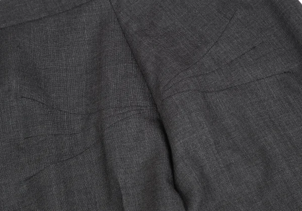 フセインチャラヤンHussein Chalayan ウールストレートパンツ チャコールS K-119240_008