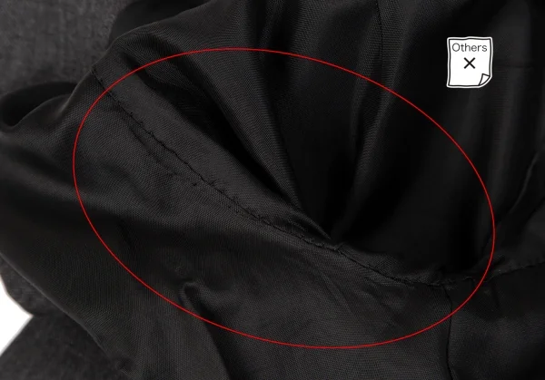 フセインチャラヤンHussein Chalayan ウールセットアップ チャコールS K-119241_010