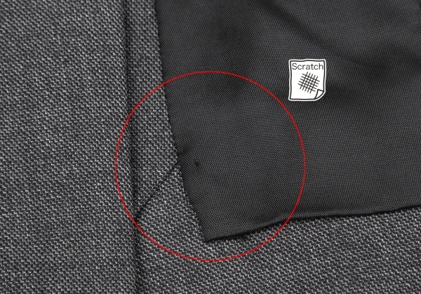 フセインチャラヤンHussein Chalayan ウールセットアップ チャコールS K-119241_011