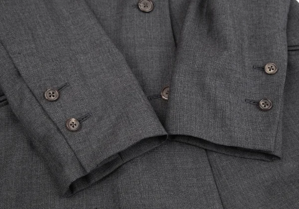 フセインチャラヤンHussein Chalayan ウールセットアップ チャコールS K-119241_006