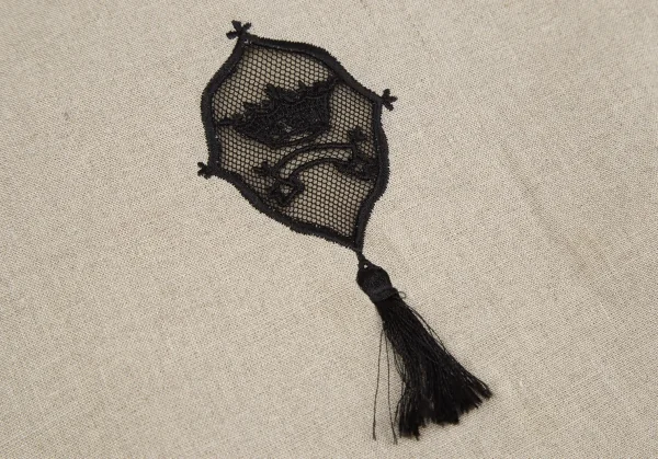 アンティパストANTIPAST クラウンメッシュ装飾異素材切替ノースリーブトップス ベージュ黒S位 K-119242_006