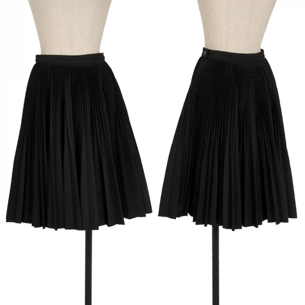 トリココムデギャルソンtricot COMME des GARCONS ウールポリアコーディオンプリーツスカート 黒S K-119252_001