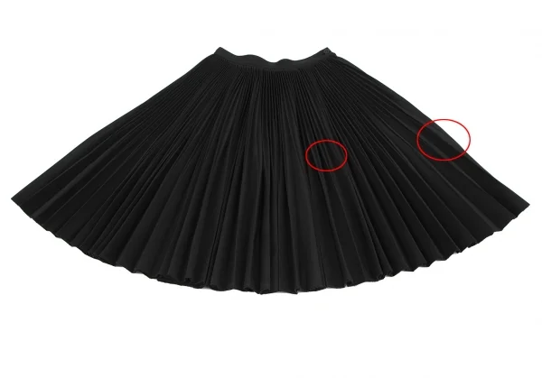 トリココムデギャルソンtricot COMME des GARCONS ウールポリアコーディオンプリーツスカート 黒S K-119252_006