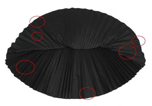 トリココムデギャルソンtricot COMME des GARCONS ウールポリアコーディオンプリーツスカート 黒S K-119252_009