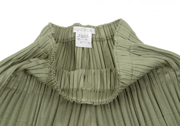 プリーツプリーズPLEATS PLEASE 消しプリーツカーゴショートパンツ カーキグリーン3 K-119260_003