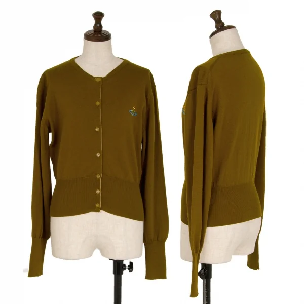 Vivienne Westwood Red Label Orb Embroidery Knit Cardigan Brown S K-119263_001