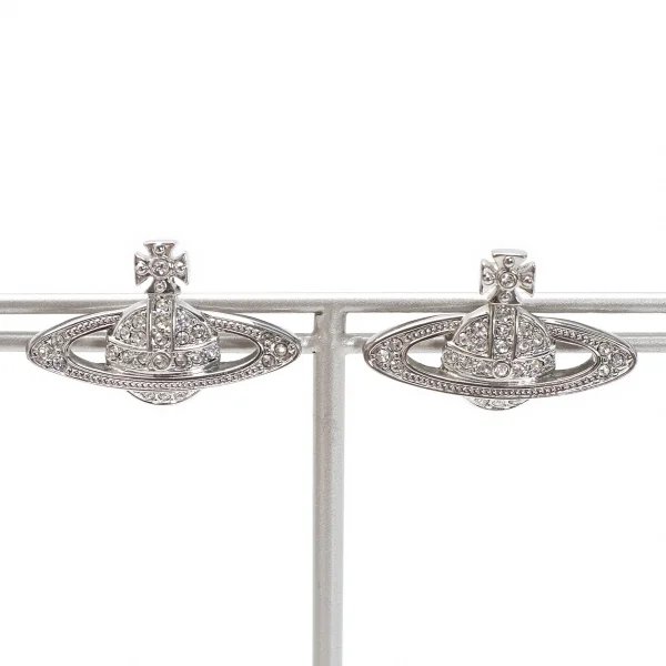 ヴィヴィアンウエストウッドVivienne Westwood ミニバスレリーフピアス シルバー K-119265_001