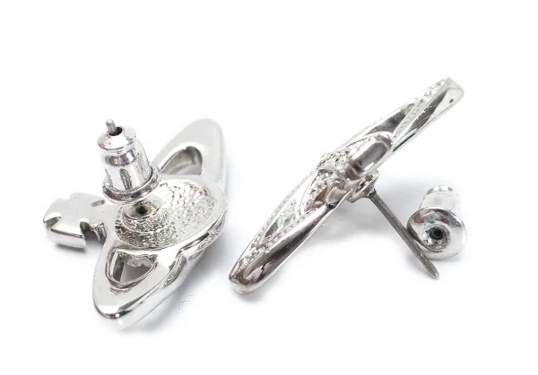 ヴィヴィアンウエストウッドVivienne Westwood ミニバスレリーフピアス シルバー K-119265_003