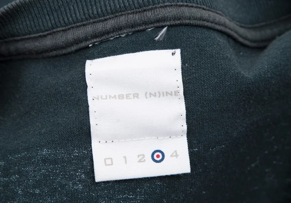 ナンバーナイン NUMBER(N)INE エクストラヘヴィ期 メカニックプリントTシャツ 紺3 K-119267_018