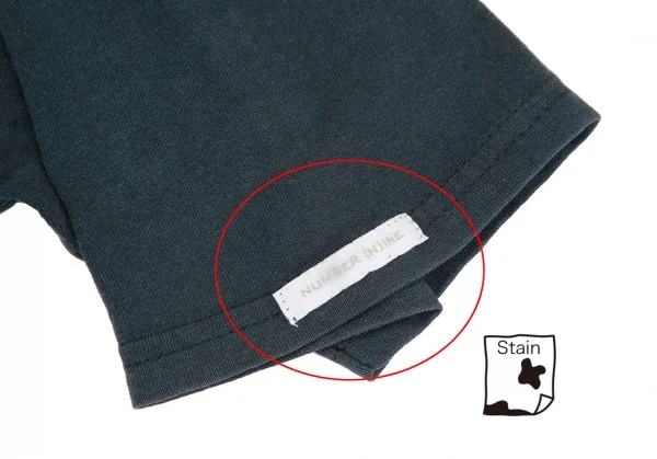 ナンバーナイン NUMBER(N)INE エクストラヘヴィ期 メカニックプリントTシャツ 紺3 K-119267_006