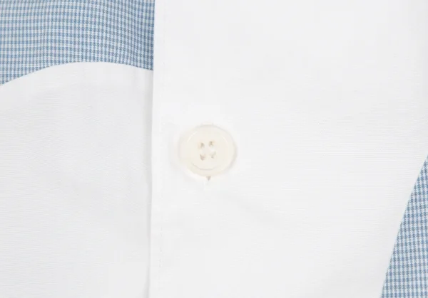 コムデギャルソン オムCOMME des GARCONS HOMME 切替デザインオープンカラー半袖シャツ 白M位 K-119269_011