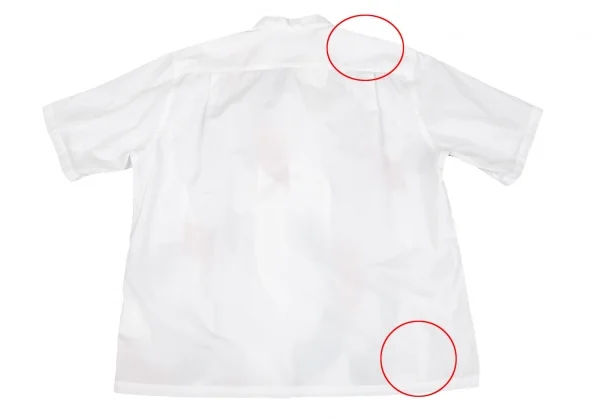コムデギャルソン オムCOMME des GARCONS HOMME 切替デザインオープンカラー半袖シャツ 白M位 K-119269_014