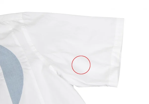 コムデギャルソン オムCOMME des GARCONS HOMME 切替デザインオープンカラー半袖シャツ 白M位 K-119269_005