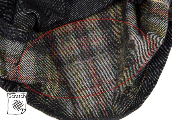 COMME des GARCONS HOMME Front Check Switching Jeans K-119270_010