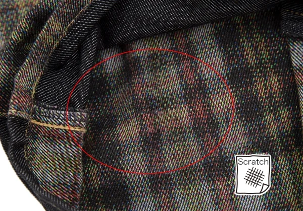 COMME des GARCONS HOMME Front Check Switching Jeans K-119270_011