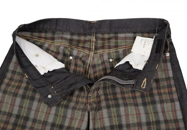 COMME des GARCONS HOMME Front Check Switching Jeans K-119270_005