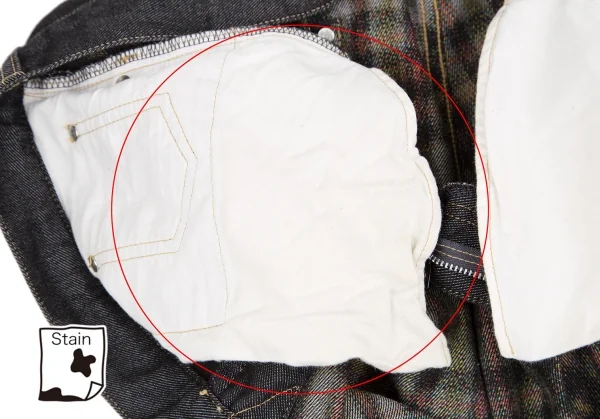 COMME des GARCONS HOMME Front Check Switching Jeans K-119270_007