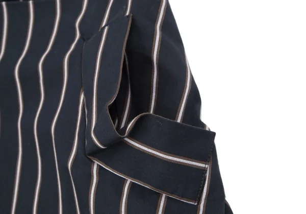 ヴィヴィアンウエストウッド アングロマニアVivienne Westwood ANGLOMANIA バックベルトデザインストライプスカート 紺38 K-119276_005