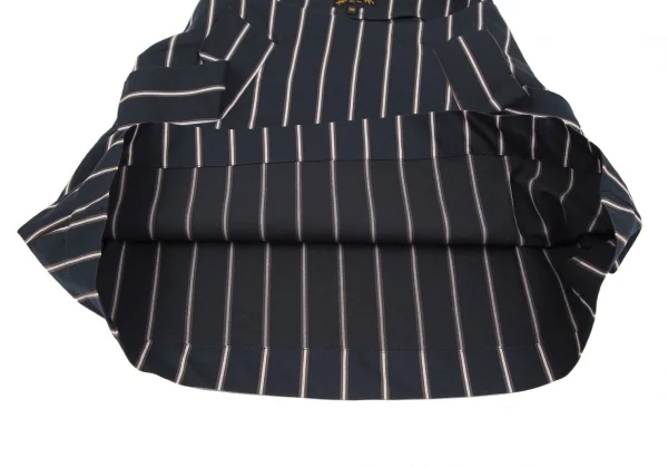 ヴィヴィアンウエストウッド アングロマニアVivienne Westwood ANGLOMANIA バックベルトデザインストライプスカート 紺38 K-119276_007