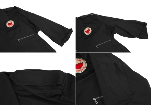 ヴィヴィアンウエストウッド レッドレーベルVivienne Westwood Red Label バックステンシルプリントミリタリージャケット 黒00 K-119279_005