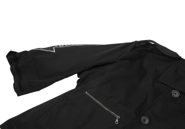 ヴィヴィアンウエストウッド レッドレーベルVivienne Westwood Red Label バックステンシルプリントミリタリージャケット 黒00 K-119279_006